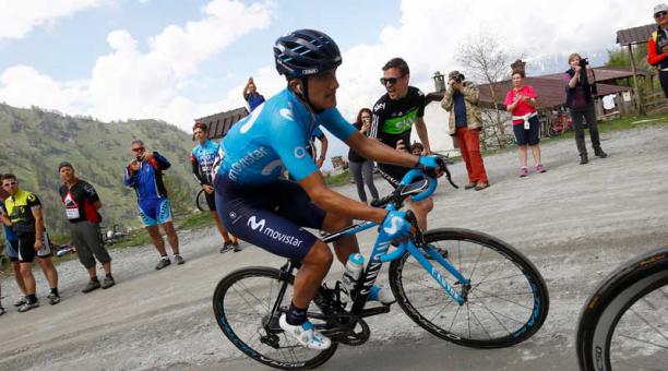 Carapaz terminó en cuarto lugar en el Giro de Italia. Volverá al país en esta semana. Foto: AFP