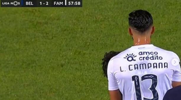 Leonardo Campana en el momento que ingresa al campo de juego este 28 de septiembre del 2020. Foto de la cuenta Instagram dmtodofutbol