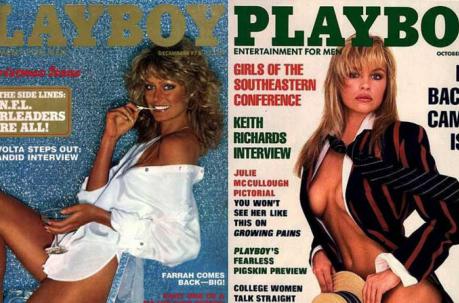 Farrah Fawcet (1978) y Pamela Anderson (1989); una de las favoritas)