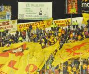 En el estadio Gonzalo Pozo Ripalda se preparó una fiesta por el ascenso a la Serie A del Aucas. Foto: API