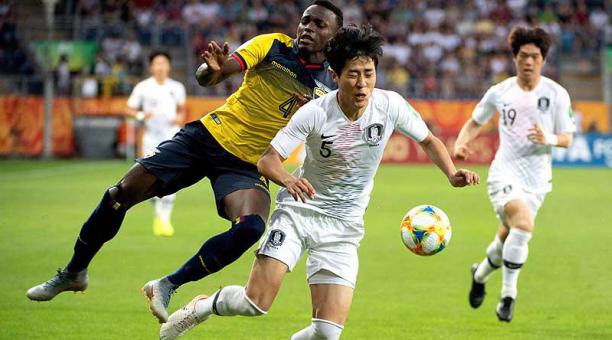 La Tricolor Sub 20 cayó ante Corea del Sur en el Mundial de Polonia, este 11 de junio del 2019. Foto: EFE