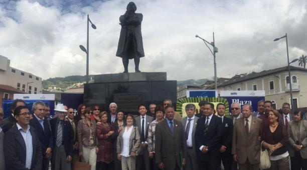 El Municipio de Quito y la UNP conmemoraron el Día del Periodista Ecuatoriano. Foto: Daniel Romero / ÚN