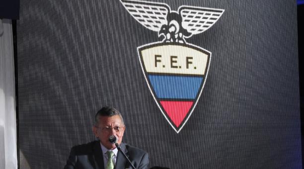Carlos Villacis durante una intervención de la FEF. Foto: Archivo