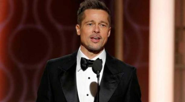 Brad Pitt en  los Golden Globes 2017 . Foto: Captura de pantalla