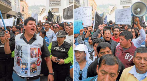 Dos marchas frente al Municipio: una a favor y otra en contra de Rodas. ¿Llegó la estrategia de la contramarcha a la Alcaldía? Foto: ÚN