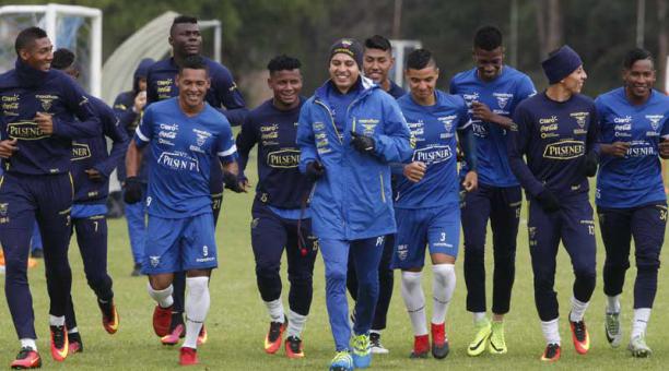 La Selección de Ecuador en uno de sus entrenamientos en Quito. Foto: Archivo / ÚN