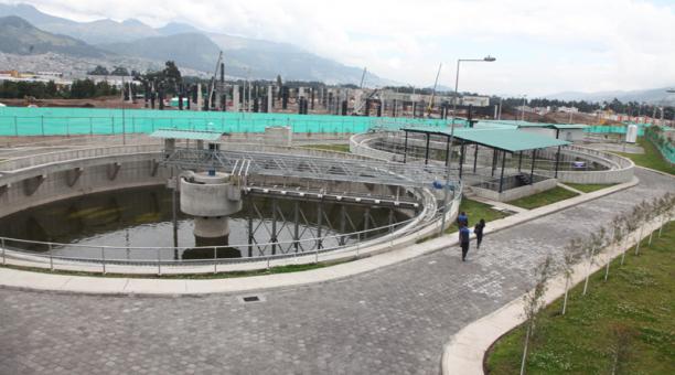 La planta de tratamiento está ubicada en el sector de Quitumbe, en el sur. Foto: Cortesía Municipio de Quito