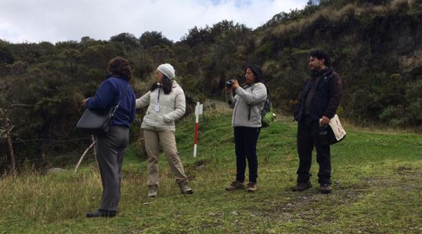 Un grupo de visitantes constató la importancia de los páramos para el abastecimiento del agua. Foto: Betty Beltrán / ÚN