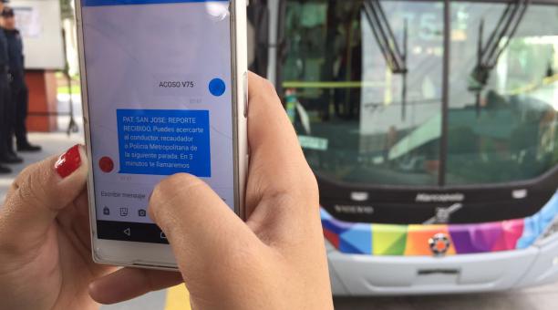 Nueva plataforma para denunciar acoso en el transporte del sistema  Trolebús y la  Ecovia. Foto: Eduardo Terán / ÚN