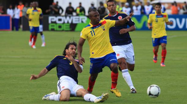 Christian Benítez anotó el gol en el partido de eliminatorias a Brasil 2014. Foto: Archivo / ÚN