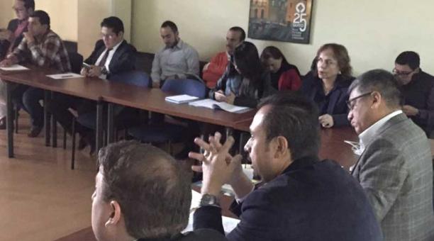 Los miembros de la Comisión de Movilidad del Municipio se reunieron la mañana de ayer. Foto: Ana Guerrero / ÚN