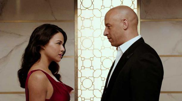 Vin Diesel y Michelle Rodriguez en rapido y Furioso 7 (2015). Foto: IMDB