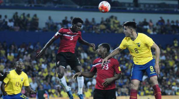 La Selección de Ecuador derrotó a su similar de Trinidad y Tobago en el estadio Capwell. Foto: API