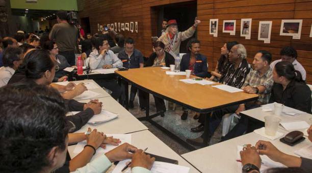 Diálogo Nacional del Sector Cultura en Ecuador. Foto: Enrique Pesantes / ÚN