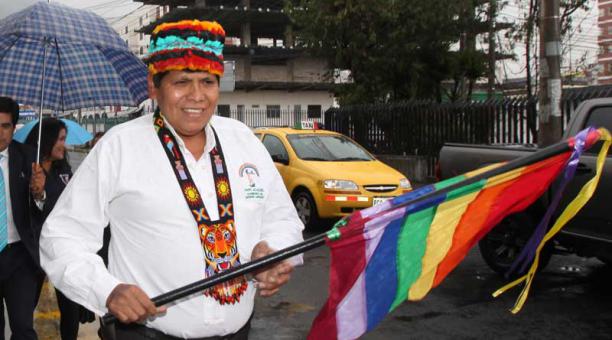 El líder indígena Pepe Acacho compareció ante la justicia Ecuatoriana. Foto: Archivo / ÚN