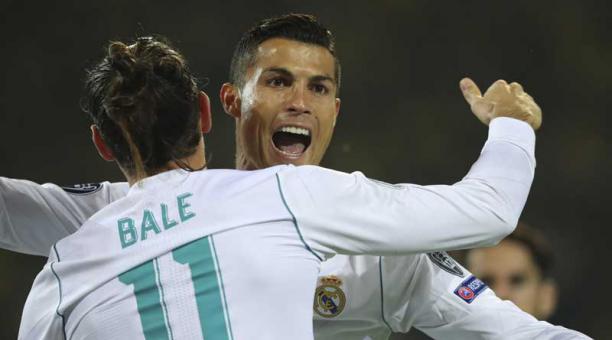 Cristiano Ronaldo anotó un doblete en la Champions League. Foto: EFE