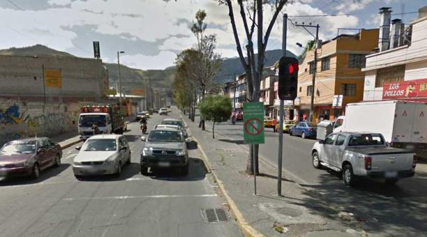 La avenida Solanda entre Rumichaca Ñan y Alemán en el sur de Quito. Foto: Google Maps