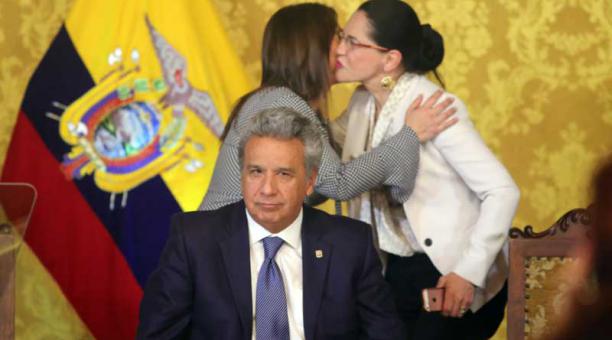 Lenín Moreno, presidente de Ecuador, durante reunión en Carondelet. Foto: Diego Pallero / ÚN