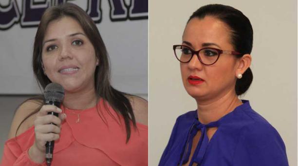Las bases se encuentran en medio de una controversia entre María Alejandra Vicuña (izq.) y Marcela Aguiñaga. Fotos: ÚN
