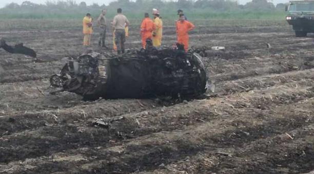 El accidente se produjo a las 9:50 cuando la aeronave, un avión Cheetah, cumplía una misión de entrenamiento, según informó la FAE en un comunicado. Foto: Cortesía
