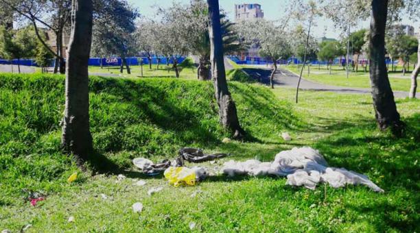 El parque de Santa Ana, en La Villa Flora, no presenta un buen ornato para los vecinos del lugar. Foto: Ivonne Mantilla/ÚN