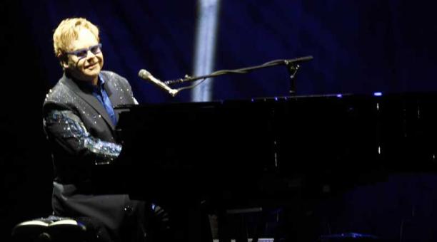 Elton John  ofreció un concierto en Cumbayá (Paseo San Francisco) en el 2014. Foto: Archivo / ÚN