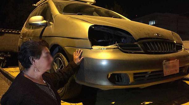 Rocío C. recuperó su vehículo luego de más de una semana. Lo encontraron la noche de ayer. Foto: Eduardo Terán / ÚN