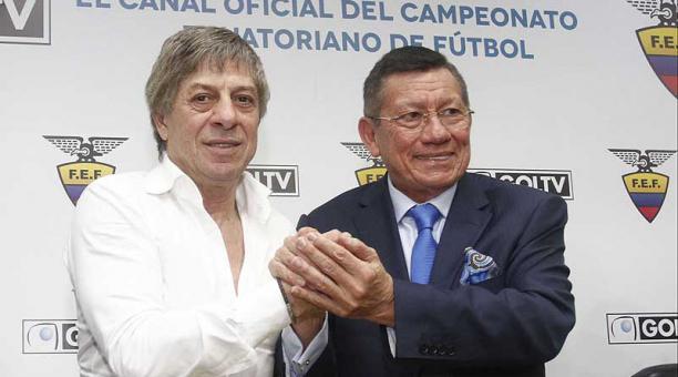 Carlitos Villacís y Paco Casal de GOLTV tienen un contrato firmado. Foto: archivo / ÚN