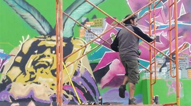 Así de coloridos y chéveres quedaron las 30 obras que pintaron grafiteros el fin de semana. Foto: cortesía Colectivo La Calle