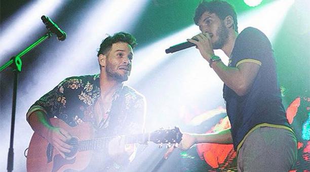 El cantante ecuatoriano y el colombiano colaboran en Quédate de sol a sol, reciente sencillo de Daniel Betancourth. Foto: Instagram Daniel Beta