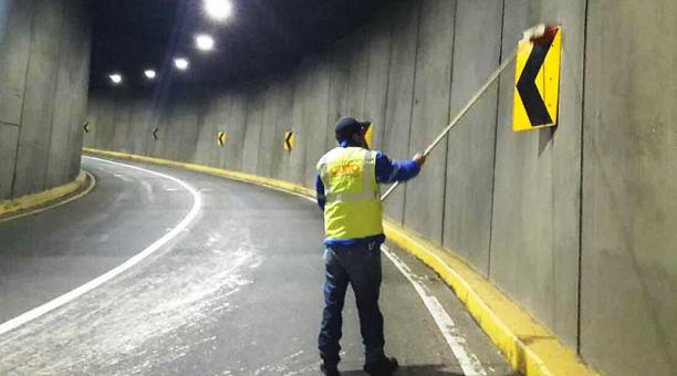 Para los trabajos de mantenimiento habrá señalización y tomará en cuenta rutas alternas. Foto: cortesía Municipio de Quito