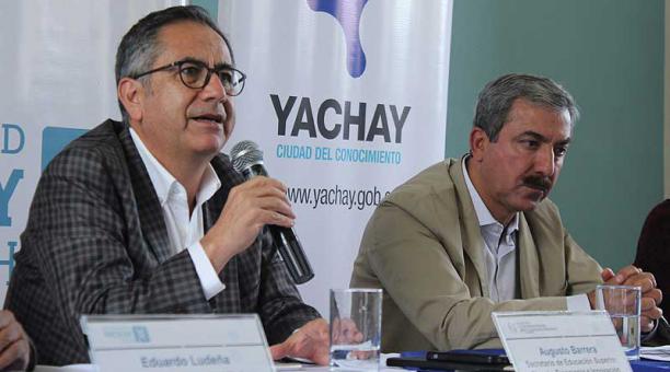 Augusto Barrera hizo el anuncio en Yachay. Foto: Francisco Espinoza para ÚN