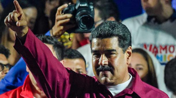 El presidente Nicolás Maduro fue declarado ganador de las elecciones venezolanas del domingo 20 de mayo del 2018. Foto: AFP