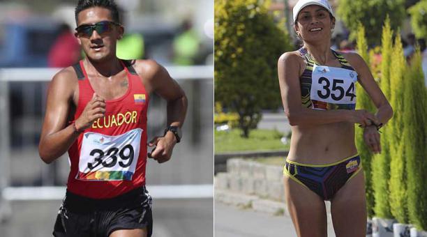 Pintado ganó en los 20 kilómetros marcha y Maritza Guamán fue tercera. Foto: EFE