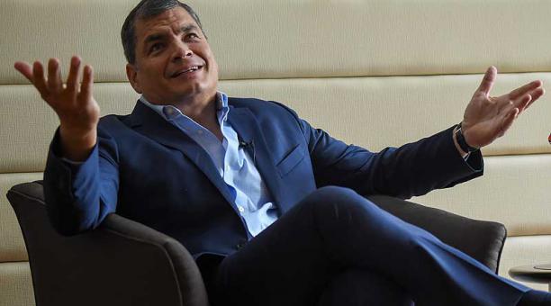 Rafael Correa está en la mira de la justicia por el caso del secuestro de Fernando Balda. Foto: archivo AFP