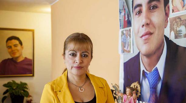 La madre de David Romo, Alexandra Córdova, busca justicia para su hijo. Foto: archivo ÚN