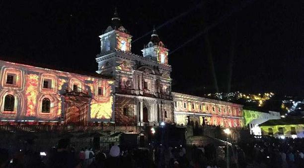 La Fiesta de la Luz tiene 18 estaciones en el Centro Histórico de Quito. Foto: Armando Prado / ÚN