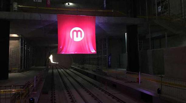 El logo se convertirá en la imagen del Metro de Quito, que incluye 15 estaciones y un túnel de unos 22 kilómetros de largo. Foto: Ana Guerrero / ÚN