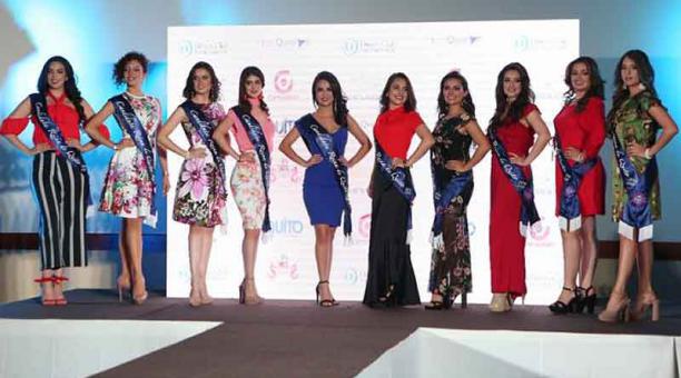 La presentación de las 10 candidatas a Reina de la capital se realizó en el Hotel Quito. Foto: tomada de Quito Informa
