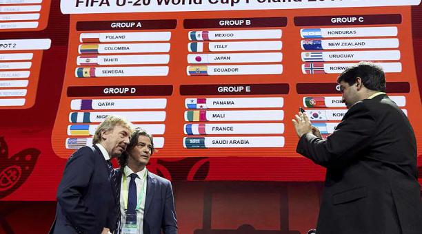 El sorteo del Mundial Sub 20 se realizó ayer, 24 de febrero del 2019, en la ciudad polaca de Gdynia. Foto: EFE