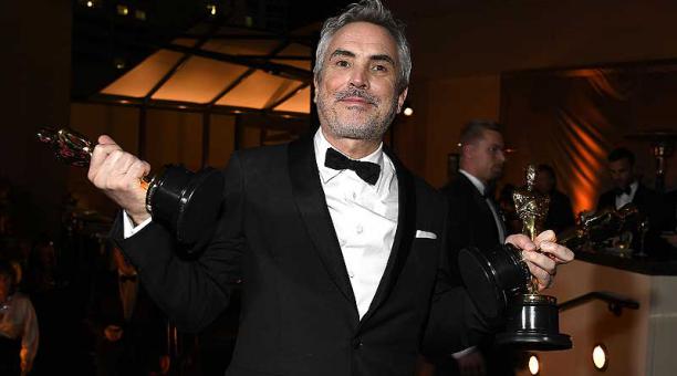 Alfonso Cuarón ganó tres premios de la Academia por su película 'Roma'. Foto: AFP