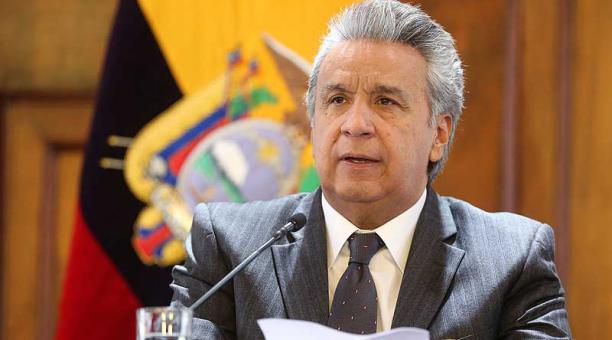 El presidente Moreno se dirigió al país la noche de ayer, 26 de febrero del 2019. Foto: Flickr Presidencia de la República