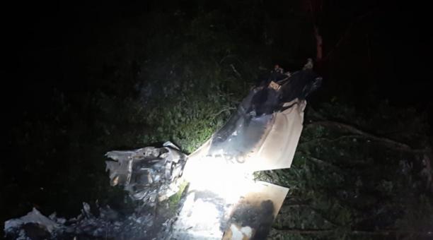 vLa caída de la avioneta se produjo la noche del 10 de marzo del 2019. Foto: cortesía