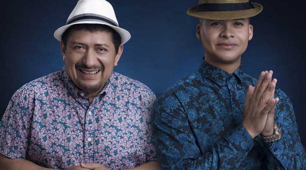 Los cantantes guayaquileños promocionan una nueva versión de Asciéndeme a marido. Foto: cortesía