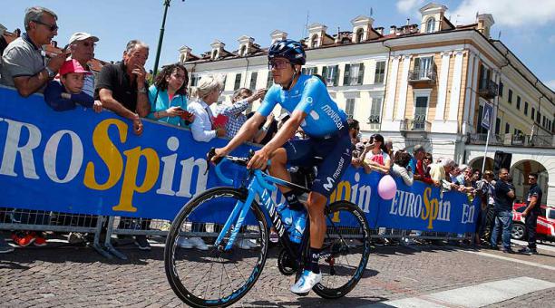 El ecuatoriano Richard Carapaz ya es octavo en el Giro de Italia tras la etapa 12 que se corrió este 23 de mayo del 2019. Foto: AFP