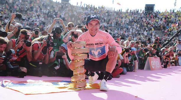 Richard Carapaz se consagró campeón del Giro de Italia el pasado 2 de junio del 2019. Foto: David Pares / ÚN