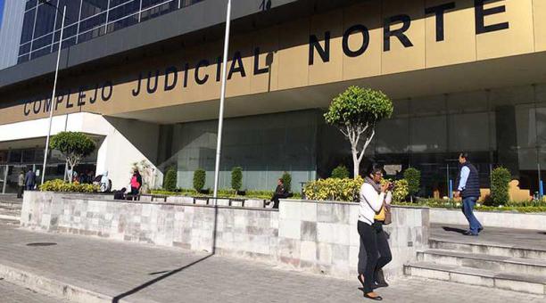 El caso se lleva en el Complejo Judicial Norte, en Quito. Foto: Twitter Fiscalía