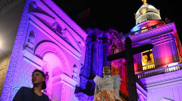 Los eventos para celebrar el 10 de Agosto  se concentraron en el Centro Histórico de Quito. Foto: Diego Pallero / ÚN