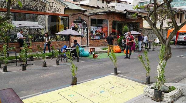 En la zona de La Mariscal ya se ha hecho este ejercicio en años anteriores. Foto: cortesía Colegio de Arquitectos del Ecuador