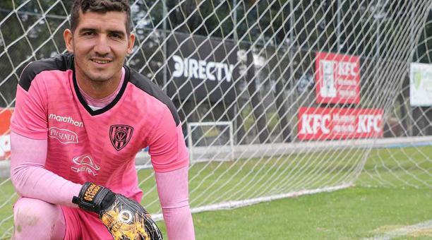 Jorge Pinos, golero de Independiente del Valle. Foto: David Paredes / ÚN